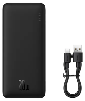 Produktbild von Baseus Airpow Schnelllade-Powerbank 30000 mAh, 20 W - Schwarz