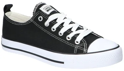 Produktbild von American Club LH128, Sneaker Schnürschuhe leichte luftige Turnschuhe bequem, Schwarz 40