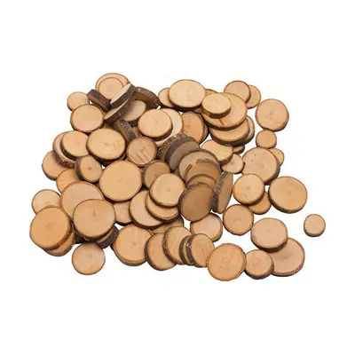 Image de Goki Disques de branches en bois Matériel d'artisanat, 100pcs.