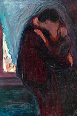 Obrázok produktu pre Edvard Munch umelecký tlač obrazu - Bozk, 1897 (120 x 80 cm)