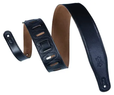 Produktbild von Levys Leathers M26GF-BLK 2 1/2'' Gitarrengurt aus Bekleidungsleder Schwarz