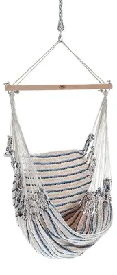 Produktbild von Chico Hängesessel Baumwolle beige-blau Hängestuhl
