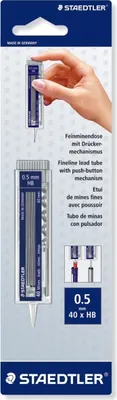 Produktbild von Feinmine Mars micro carbon 255 0,5mm HB schwarz Dose mit 40 Minen Packung mit 10 Stück