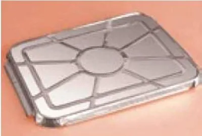 Produktbild von 100 Aluminiumdeckel 227 x 177 für Menüschalen 930 ml