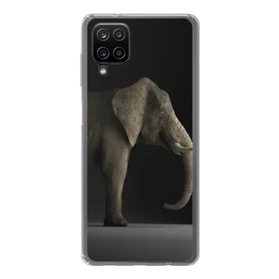 Produktbild von MuchoWow® Handyhülle Schutzhülle Hülle für Samsung Galaxy A12 Elefant - Tiere - Licht Silikon Softcase Handy Hülle - Bild