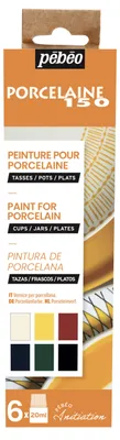 Produktbild von PEBEO Porcelaine 150 Porzellanfarben-Set - Chalk