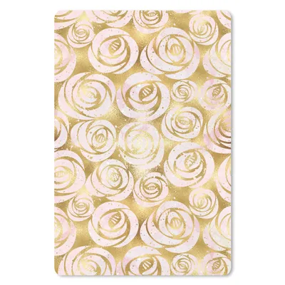 Produktbild von MuchoWow® Mauspad Mousepad Marmor - Gold - Rosen - Muster 40x60 cm - Mousepads - Maus Mat - Pad - Mausunterlage - Schreibtisch Accesoire