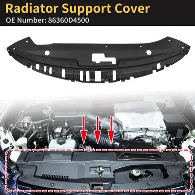 Produktbild von Kühlerabdeckung Für Kia Optima 2019-2020 Frontale Obere Kühlergrillabdeckung Teilenummer 86360D4500/86360D5500 ABS Schwarz