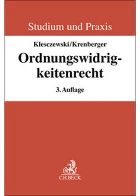 Obrázek produktu pro Ordnungswidrigkeitenrecht