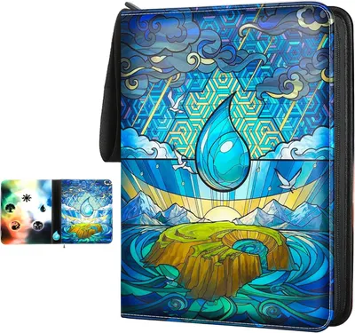 Produktbild von Sammelkarten Album für MTG, für 900 Karten, MTG Binder für Standardkarten, Karten Sammelalbum für YGO/PTCG Spielkarten für Kinder Blau