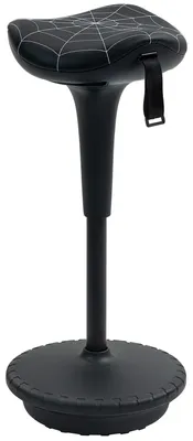 Produktbild von Ergonomischer Schaukelhocker mit Schaukelfunktion | Farbe: Schwarz | Abmessungen: 34x34x65,5-83,5 cm