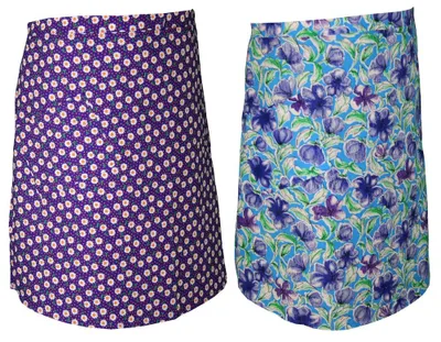 Produktbild von Schuerzenfabrik Küchenschürze Halbschürze 2 Taschen 59x89 cm Baumwolle, Farbe:Doppelpack 6