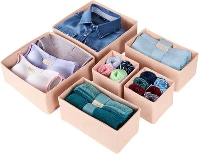 Productafbeelding van Famanu Opbergdoos voor kleding, inklapbaar - Opbergboxen voor ondergoed en BH's, ruimtebesparend