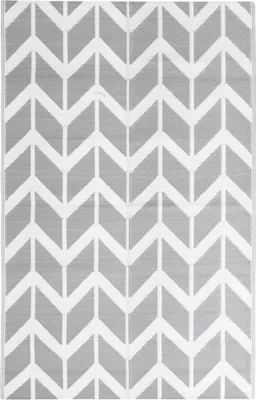Image de vidaXL Tapis d'extérieur ARAKIL Gris 160x230 cm PP