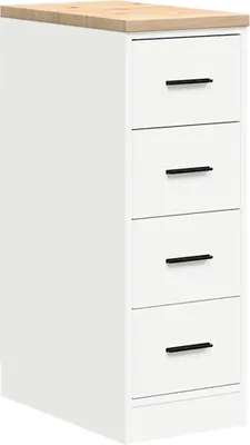 Immagine prodotto di Armadietto da Garage Bianco 30x51x85 cm Legno Massello di Pino