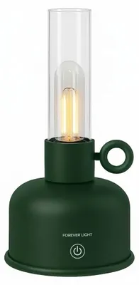 Immagine prodotto di Forever Light Vintage FLR-04 Lampada a olio a LED verde bottiglia