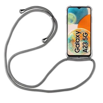 Produktbild von betterfon Handykette für Samsung Galaxy A23 5G Handyhülle mit Band Hülle Grau