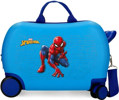 Produktbild von Joumma Bags Sitzkoffer Ziehkoffer Kinderkoffer Kinder Hartschalen Koffer Marvel Spider-Man Blau