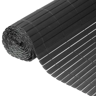 Obrázek produktu pro Paravan de gradina cu doua fete, antracit, 1 x 3 m, PVC