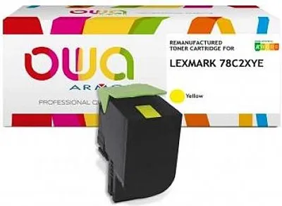 Obrázok produktu pre Lexmark K18533OW OWA kompatibilný toner 78C2XY0 žltý