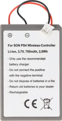 Zdjęcie produktu dla Bateria odpowiednia dla kontrolera Playstation PS4, 3,7 V o pojemności 700 mAh