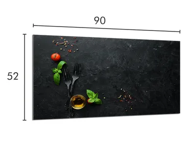 Obrázok produktu pre Ochranná doska zo skla na sporák 90x52 Bridlica