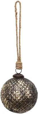 Obrázek produktu pro Clayre & Eef vánoční koule Ø 9 x 9 cm, hnědá