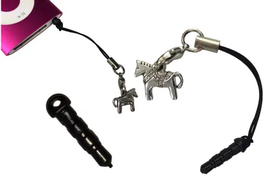 Produktbild von E Gitarre Handyanhänger Miniblings Handyschmuck Musik Musikinstrument silber