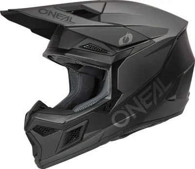 Produktbild von Oneal 3srs Solid Offroad-helm Schwarz L Schwarz L