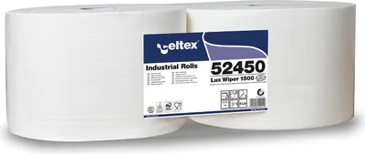 Produktbild von Putzpapierrollen - Küchenrollen weiß 240mm - 2-lagig - 1500 Blatt - 2 Rollen