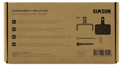 Immagine prodotto di Simson Pastiglie per freni a disco per e-bike, 25 set