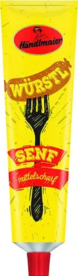 Produktbild von Händlmaier Würstlsenf Mittelscharf Aromatisch Würzig in der Tube 200g