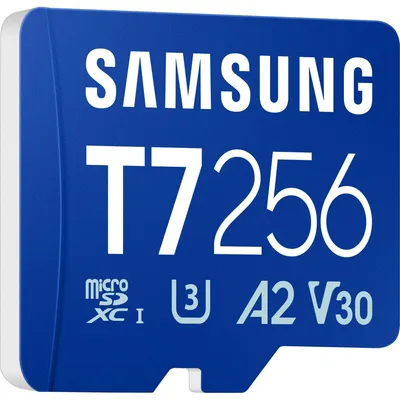 Obrázok produktu pre Samsung T7, 256 GB, MicroSDXC, UHS-I, 170 MB/s, Class 3 (U3), V30