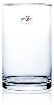 Produktbild von Glasvase, Teelichthalter, Windlicht CYLI Glas H. 15cm D. 9cm rund Sandra Rich