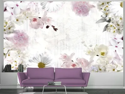 Produktbild von Vlies Fototapete 400x280 cm Tapeten Wandtapete XXL Blumen Natur b-A-0155-a-b