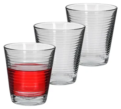 Produktbild von Alessandro Trinkglaser Lisboa - 3x Stuck - Glas - 230 ml - 8 x 9 cm
