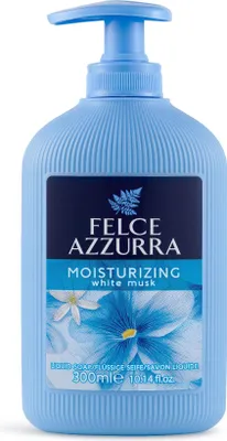 Image de Felce Azzurra Savon liquide de qualité à base de musc blanc 300 ml