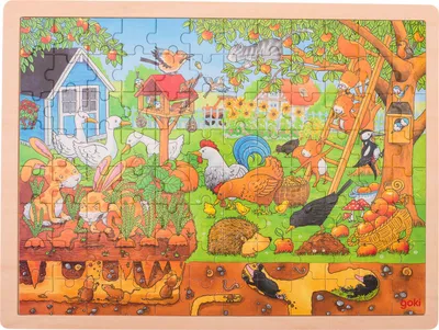 Obrázok produktu pre goki vložka puzzle Naša záhrada nad zemou a pod zemou