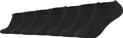 Produktbild von Camano Uni Socken - Sneaker, einfarbig, 7er Pack Schwarz 43-46