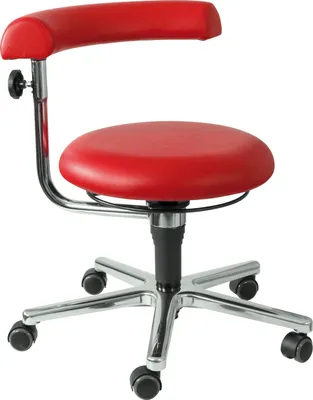 Produktbild von EDUPLAY 110435 Erzieher/in Stuhl, 34-41 cm, Ø 61 x 41 cm, rot