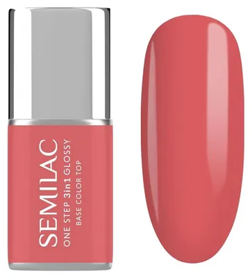 Produktbild von Semilac UV Nagellack 3in1 One Step Glossy S690 Coral Pink 7 ml