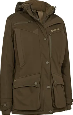 A studio shot of a brown jacket.