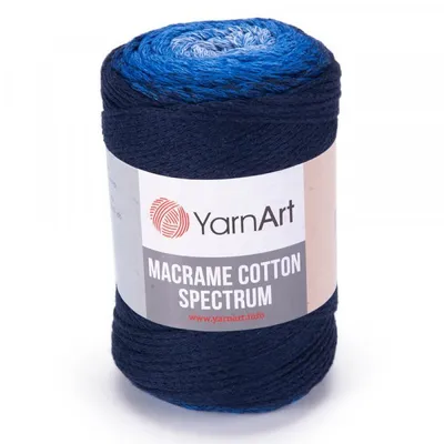 Zdjęcie produktu dla Yarn Art Macrame Bawełna Spectrum 225 m 1324 Dark Blue Sznurek