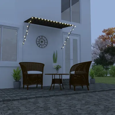 Immagine prodotto di Maison Exclusive - Tenda da sole retrattile con LED 250×150 cm antracite