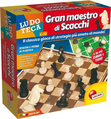 Produktbild von Lisciani Giochi Ludoteca 3-in-1 Großmeister-Schachspiel