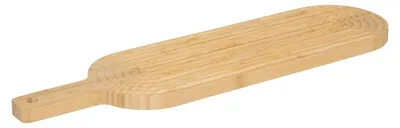 Imagen del producto de Tabla de cortar de bambú con ranuras, 60 x 16 cm