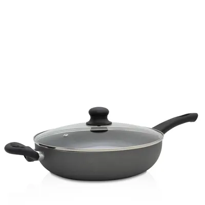 Produktbild von Karl Krüger G28 Aluminium Großraumpfanne mit Glasdeckel, 28 cm