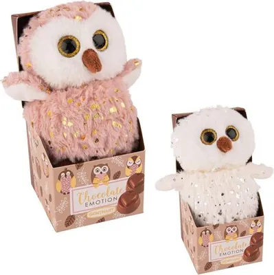 Immagine prodotto di Günthart Cioccolato Emeotion con gufo di peluche Assortito 54g
