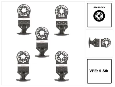 Image de Fein Multimesser Starlock 5 Stück StarLock Werkzeugaufnahme