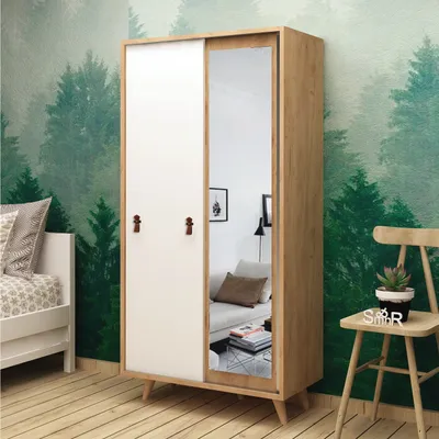 Immagine prodotto di Skye Decor, Yahha, armadio, rovere, 100% PANNELLI DI PARTICELLE RIVESTITI IN MELAMMINA, 100 x 60 x 190 cm